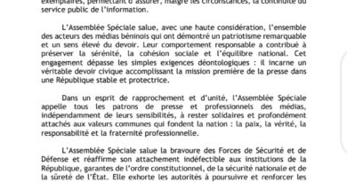 Retour du Ministère de la Communication et des Médias: L’UPMB et le CNP-Bénin reconnaissants envers Romuald Wadagni